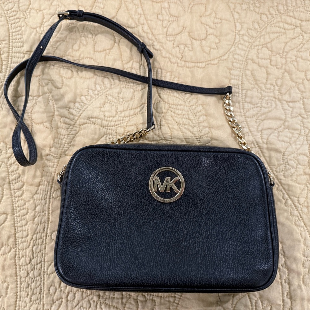 Michael Kors black  Crossbody Bag with Gold Chain
